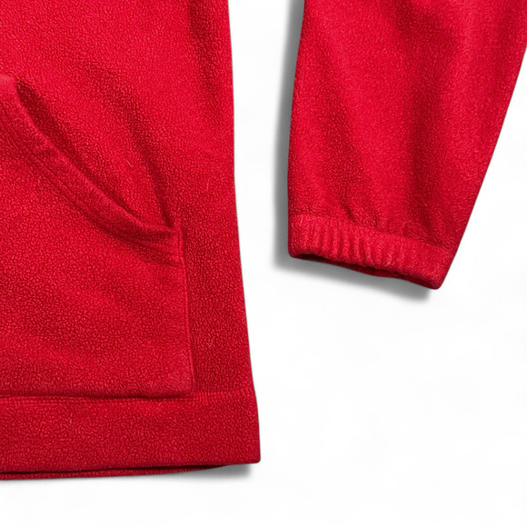 Vintage Abercrombie Fitch Hoodie Adult MEDIUM Red Fleece Muscle Crest Logo 90s - Picture 6 of 8